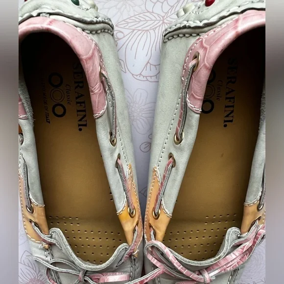 Serafini Classic Leather Flats Size 38 EU or 8 US - Picture 9 of 11